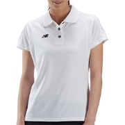 New Balance Womens Three Button Polo White T89q2384